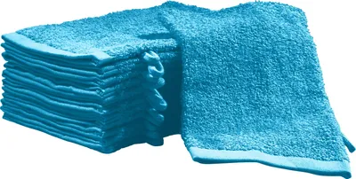 Produktbild von REDBEST Waschhandschuh Oceanside" 12er-Pack türkis 16x21 cm"