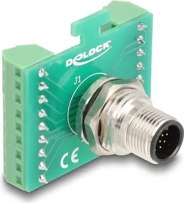 Immagine prodotto di DELOCK M12 Übergabemodul Adapter 17 Pin A-kodiert Stecker