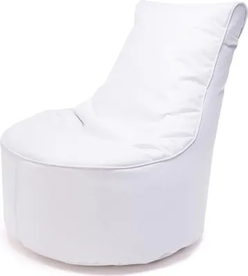 Produktbild von Ecopuf, Sitzkissen, Sessel Bean Bag, Sitzsack, für Innen und Außen, 65x75cm, Farbe Weiß