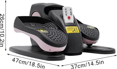 Produktbild von Ellipsentrainer - Elektrischer Crosstrainer - LCD-Display - 5 einstellbare Geschwindigkeiten - Fernbedienung - Rutschfeste Pedale - Rosa