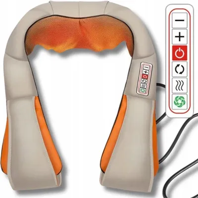 Produktbild von Shiatsu Massagekissen elektrisch – 4D Wärme, 6 Modi für Nacken & Schultern, Beige