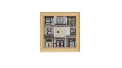 Image de Cadre photo en bois NEW YORK 20x20 naturel