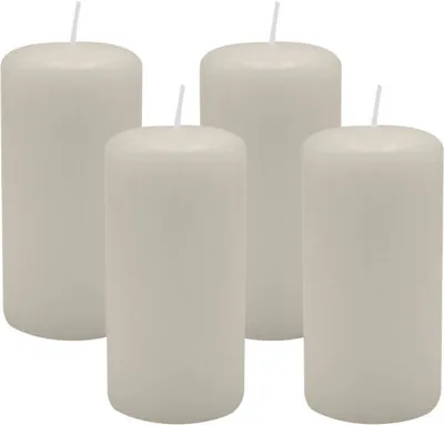Produktbild von 4er Set Adventskranzkerzen Moonstone Stein Ø 50 x 100 mm