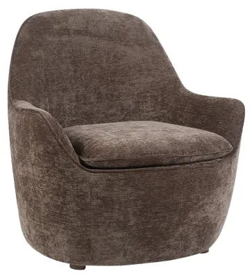 Produktbild von HOMLA Sessel SOFIERO mit braunem Stoffbezug, 74,5 × 72,5 × 75,5 cm