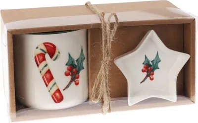 Produktbild von Geschenksset Becher mit Schüssel Weihnachten