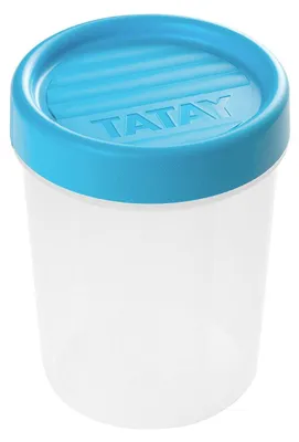 Immagine prodotto di Contenitore ermetico per alimenti - Plastica senza BPA - 0,4 l - Coperchio a vite - 8,5 x 8,5 x 11 cm