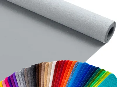 Produktbild von Primaflor Eventteppich PODIUM Grau 2,00m x 1,00m - Meterware - Viele Farben - Schwer Entflammbarer B1 Messeteppich, Rutschfester Hochzeichtsläufer, Läufer für Hochzeiten & Events