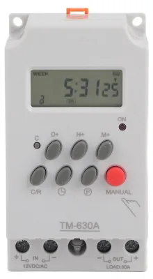 Image de TM630A : Mini-contrôleur numérique LCD, minuterie (12 V DC)