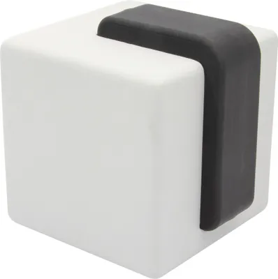 Produktbild von WAGNER Türstopper BETON CUBE BIG - 65 x 60 x 65 mm, aus Beton grau, Kautschuk schwarz, schwer, zum Hinstellen - 15518701