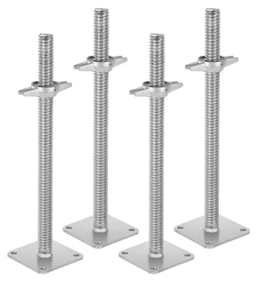 Produktbild von Solidchoice – Gerüstmasten mit verstellbarer Schraubbasis (4 Stück)