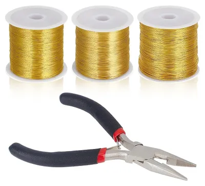 Produktbild von Omgoods – 300 Meter Kupferdraht-Set für Schmuck und Bastelprojekte