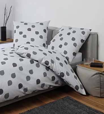 Produktbild von Janine Design Seersucker-Bettwäsche-Garnitur 20166 TANGO Farbe silber Größe 155x220+80x80