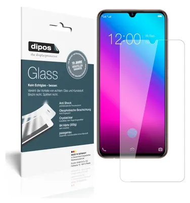 Produktbild von 2x Schutzfolie für Vivo Y97 - Anti-Shock 9H Folie dipos Glass Kunststoffglas