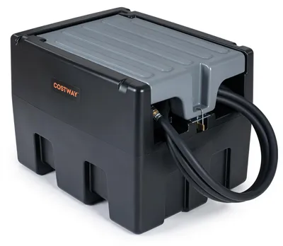 Obrázek produktu pro COSTWAY, přenosná dieselová nádrž o objemu 180 litrů s 12V pumpou, uzamykatelná palivová nádrž s 4 metry hadice a klíčem, palivová nádrž pro diesel