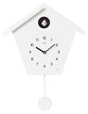 Produktbild von Cuco Clock Kuckucksuhr SCHWARZWALDHAUS 25 x 28,5 x 12cm, Pendeluhr Wanduhr, Moderne Schwarzwalduhr, Pendeluhr mit Nachtruhefunktion, Vogelgezwitscher, Vogelstimme