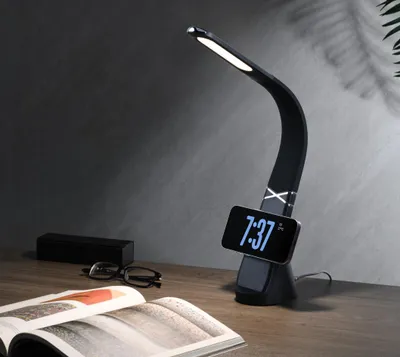 Obrázek produktu pro LED stolní lampička Immax MAGIC s magnetickým bezdrátovým nabíjením černá