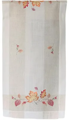Produktbild von Tischläufer MELINA Blätter Herbst bunt Polyester Leinen 40 x 140 cm