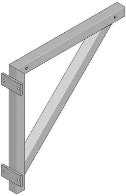 Produktbild von Günzburger Steigtechnik Dreieckskonsole Stufenbreite 600 mm - 600100