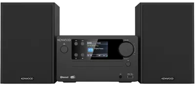 Obrázok produktu pre Kenwood Electronics M-725DAB-B, Domáci audio mikrosystém, Čierna, 50 W, 2-way, 75 dB, 10%