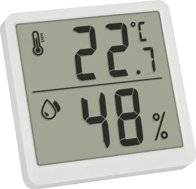 Image de TFA Thermo-Hygromètre digital, 30.5059.02.02, blanc, 2 pièces
