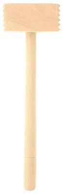Fleischklopfer aus Holz, 30 cm, stabil, für zartes Fleisch