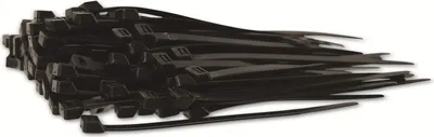 Produktbild von KSS Kabelbinder-Sortiment Polyamid 6.6, schwarz, 150x7,6, UV-beständig, 100 Stück