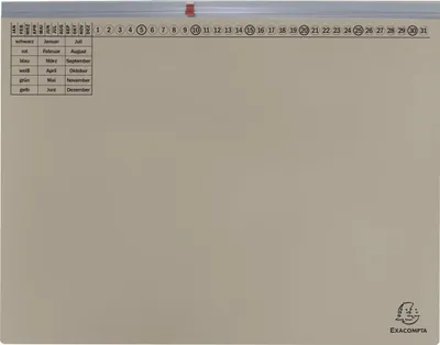 Produktbild von Exacompta 25x Exaflex, Kanzlei Hängehefter, 1x Abheft, Links, Grau, 370110B