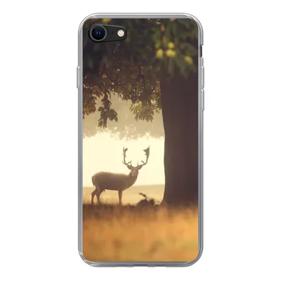 Produktbild von MuchoWow® Handyhülle Schutzhülle Hülle für iPhone 7 Hirsche - Bäume - Wald Silikon Softcase Handy Hülle - Kartenhalter