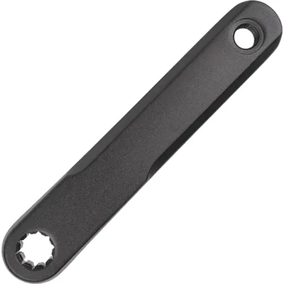 Image de Manivelle Samox en laiton pour vélo électrique, déport de 165 mm, 5 mm à droite, aluminium noir...