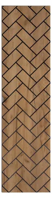 Zdjęcie produktu dla Szafka Łazienkowa Wisząca Słupek Łazienkowy Czarny Dąb Rensan 136 Cm Mdf