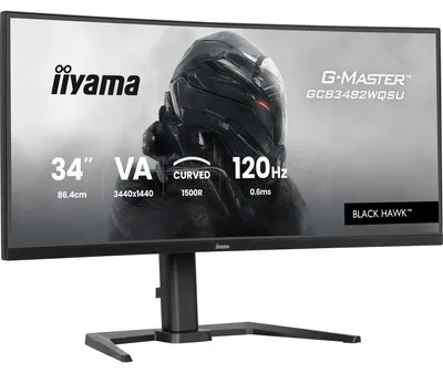 Produktbild von G-Master GCB3482WQSU-B1 BLACK HAWK (86.4 cm (34 Zoll), schwarz, WQHD, Curved, VA, Free-Sync Premium, USB-C, 120Hz Panel)