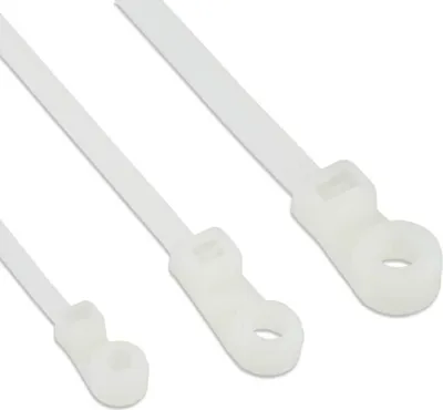 Image de InLine® 59975C Collier de câble avec trou de montage, longueur 200mm, largeur 4,8mm, 100 pièces