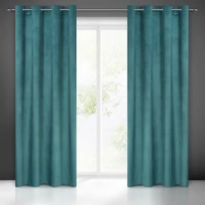 Produktbild von Vorhang FARGO türkis 140x250 cm  Ösen Ösenvorhang