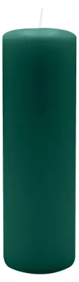 Produktbild von Stumpenkerzen 200 x  Ø 60 mm, Dunkelgrün, 4 Stück
