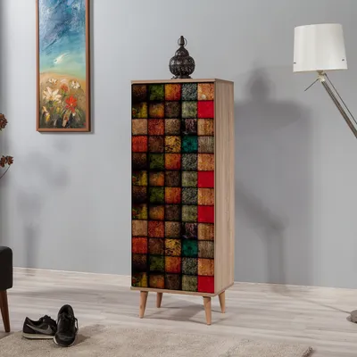 Produktbild von Skye Decor, Filinta - 723, Schuhschränke, Sonoma-Eiche, 50 x 135 x 38 cm