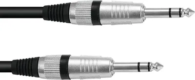 Produktbild von OMNITRONIC Klinkenkabel 6,3 stereo 6m sw ROAD