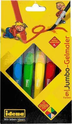 Produktbild von Idena 22065 - Jumbo-Gelmaler, 6 Farben