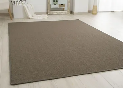 Produktbild von Sisal Teppich Acapulco - gekettelter Sisalteppich aus 100% Sisal in Graphit-Grau, Größe: 160x230 cm