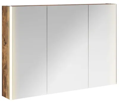 Immagine prodotto di Armadietto a specchio da bagno vidaXL in rovere affumicato 103,5 x 15,5 x 70 cm