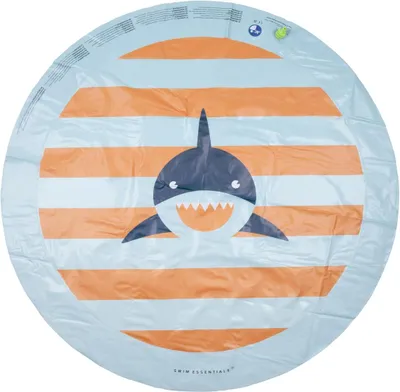 Produktbild von Aufblasbarer Wassersprüher von Swim Essentials – Mehrfarbig – Tropical Shark – Ø 150 cm