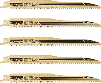 Obrázek produktu pro Makita B-05153, Nůž pro ocasovou pilu, MDF, Plast, Dřevo, Vysokouhlíková ocel, Černá, Šedá, 18 cm, 6 - 10