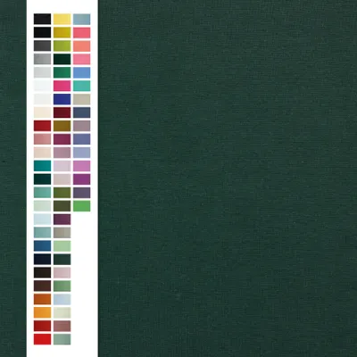 Produktbild von Bündchenstoff 95% Baumwolle 5% Elasthan – 275 g/m² - dehnbar für Kleidung, Meterware 25 cm-Schritte 059 Dark Forest Green