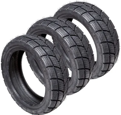Zdjęcie produktu dla Kenda Reifenset 3x K701 100/90-10 M+S 61J TL kompatibel mit Piaggio Ape 50 Winterreifen