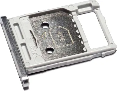 Produktbild von Simkartenhalter passend für Samsung Galaxy Tab S8, S8+ (X706B, X806B), Micro-SD Fach, Originalersatz, Silber