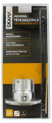 Produktbild von Mehrfachfederkopf aus Vollaluminium Doppelstufe. Passt zu 100 % auf alle Freischneider mit 35 ccm. Für Bohrungen von 20 und 25,4 mm.