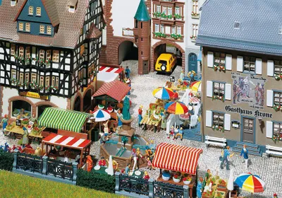 Imagen del producto de Faller 180582: Mercado semanal, época II