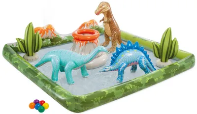 Obrázek produktu pro INTEX 56132NP - Hrací centrum - Jurské dobrodružství (201x201x36cm) brouzdaliště dinosaurus