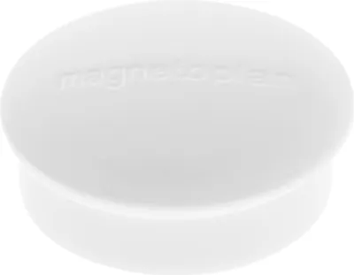 Obrázek produktu pro Magnetoplan 1664600, Magnet na tabuli, Bílá, 0,1 kg, 19 mm, 7 mm, 10 kusů