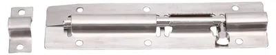 Produktbild von Schiebeverschluss, 15 cm, aus Edelstahl 304, strapazierfähiger Schiebeverschluss für große Kleiderschränke und Garagenschränke