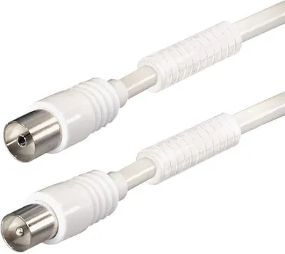Obrázek produktu pro Hapena 13811, 1 m, koaxiální, koaxiální, bílá